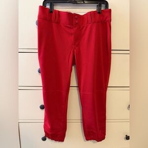 Red Women's Champro Softball Pants. EUC. Size L.